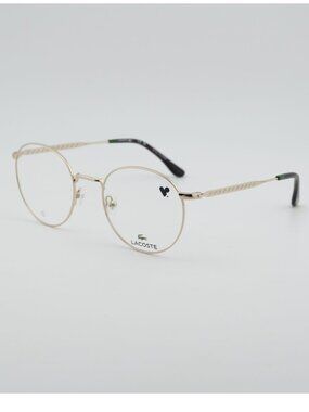Lacoste L2308 714 Eyeglasses Gold 51mm Round Frame